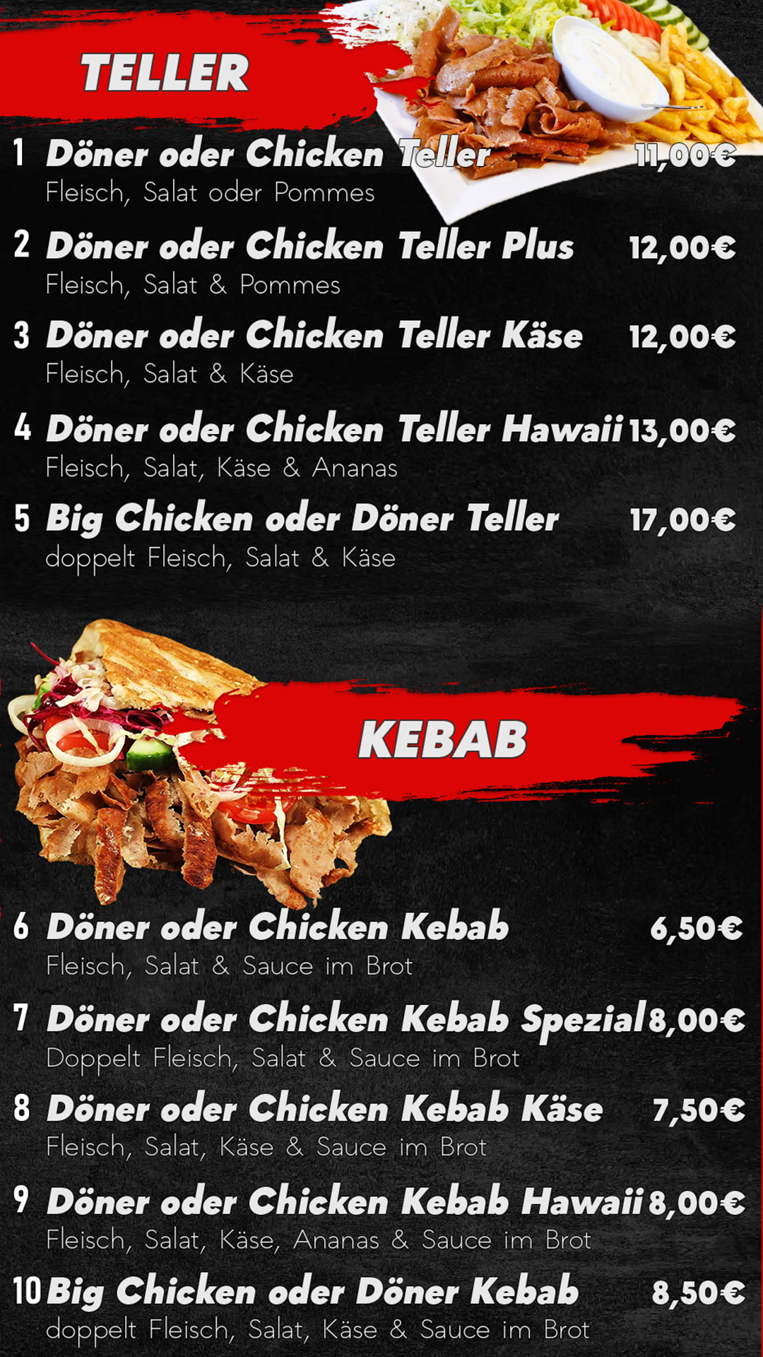 Döner Kebab & Döner Teller